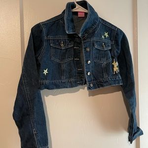 Disney Crop Jean jacket long sleeve size S